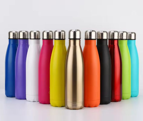 Vente à chaud 500 ml bouteille d'eau à vide isolée en acier inoxydable Bouteille en acier sur mesure