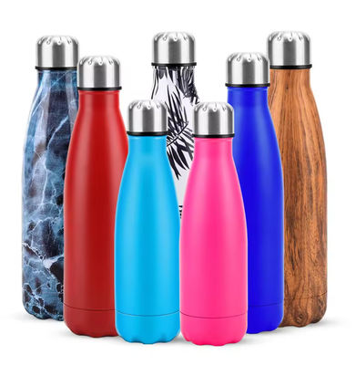 Vente à chaud 500 ml bouteille d'eau à vide isolée en acier inoxydable Bouteille en acier sur mesure