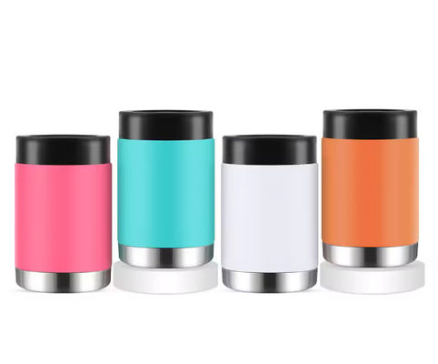 12 oz de bière en acier inoxydable à double paroi refroidisseur pour tasses de café style minimaliste