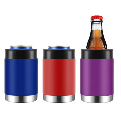 12 oz de bière en acier inoxydable à double paroi refroidisseur pour tasses de café style minimaliste
