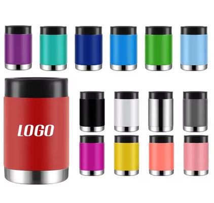 12 oz de bière en acier inoxydable à double paroi refroidisseur pour tasses de café style minimaliste