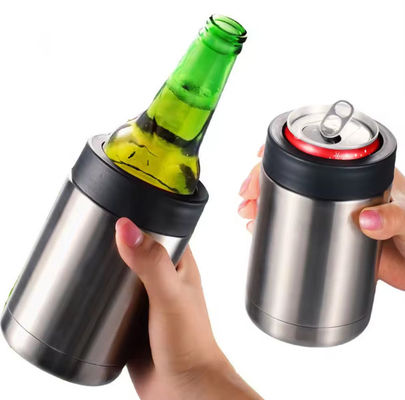 12 oz de bière en acier inoxydable à double paroi refroidisseur pour tasses de café style minimaliste
