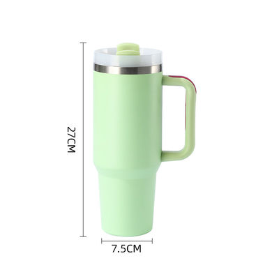 304 Bottle isolée en acier inoxydable de qualité alimentaire miroir finition vis réutilisable sur couvercle