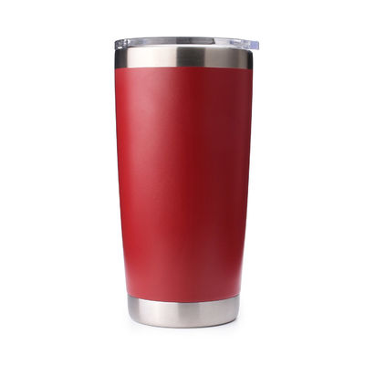 20 onces Tumbler en métal blanc rouge avec couvercle de glisserie magnétique OEM ODM