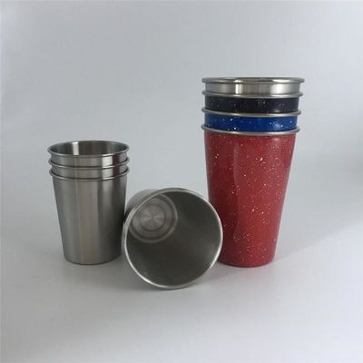 18/8 acier inoxydable de catégorie a isolé la tasse de bière d'or rouge de bouteille 16oz 450ml