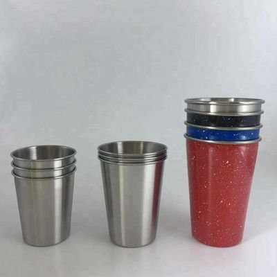 18/8 acier inoxydable de catégorie a isolé la tasse de bière d'or rouge de bouteille 16oz 450ml