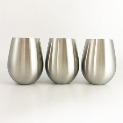 L'acier inoxydable de couleur de nature a isolé des verres de vin de la bouteille 18oz 500ml