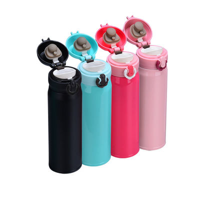 Bouteille d'eau facilement ouvrable 304 18/8 solides solubles d'acier inoxydable de la conception 500ml matériel