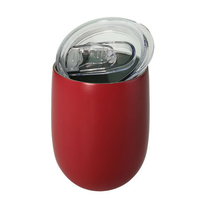 la tasse d'acier inoxydable de 360ml 480ml avec le couvercle, café a isolé l'impression rouge de tasse
