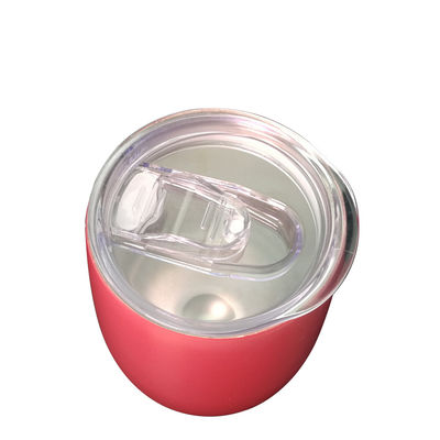 la tasse d'acier inoxydable de 360ml 480ml avec le couvercle, café a isolé l'impression rouge de tasse