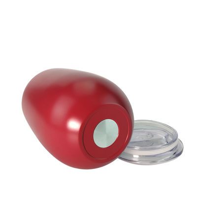 la tasse d'acier inoxydable de 360ml 480ml avec le couvercle, café a isolé l'impression rouge de tasse