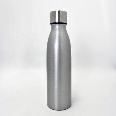 la bouteille inoxydable de sports de couleur de la nature 17oz, bouteille de sports de vide avec sautent le couvercle