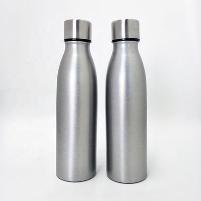 la bouteille inoxydable de sports de couleur de la nature 17oz, bouteille de sports de vide avec sautent le couvercle