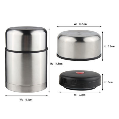 la gamelle isolée d'acier inoxydable de 500ml 16oz a isolé le conteneur de nourriture