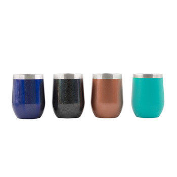 Verres de vin multi d'acier inoxydable de couleurs 10oz/12oz pour des activités en plein air