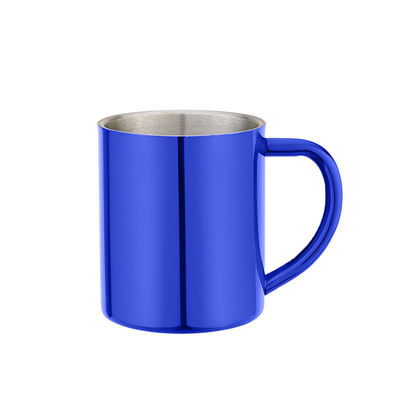 Tasse de courant ascendant de la tasse 300ml 400ml 500ml de voyage d'acier inoxydable de couleur de nature