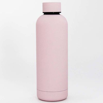 mur en caoutchouc de double de revêtement de bouteille de sports de l'acier inoxydable 500ml pour le fonctionnement