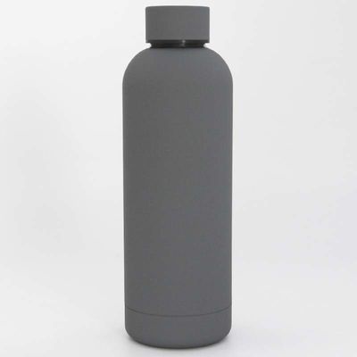 mur en caoutchouc de double de revêtement de bouteille de sports de l'acier inoxydable 500ml pour le fonctionnement