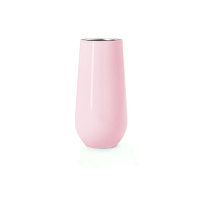 18/8 acier inoxydable de double mur a isolé des cannelures du culbuteur 6oz Champagne